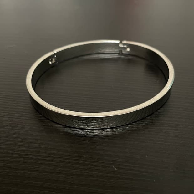 빈티지 오리엔탈 히피 실버 뱅글 팔찌