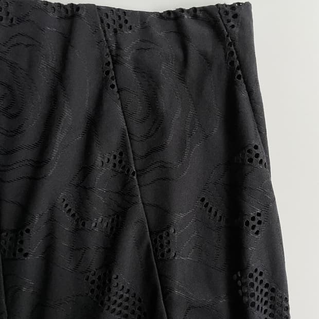 rose patterned skirt