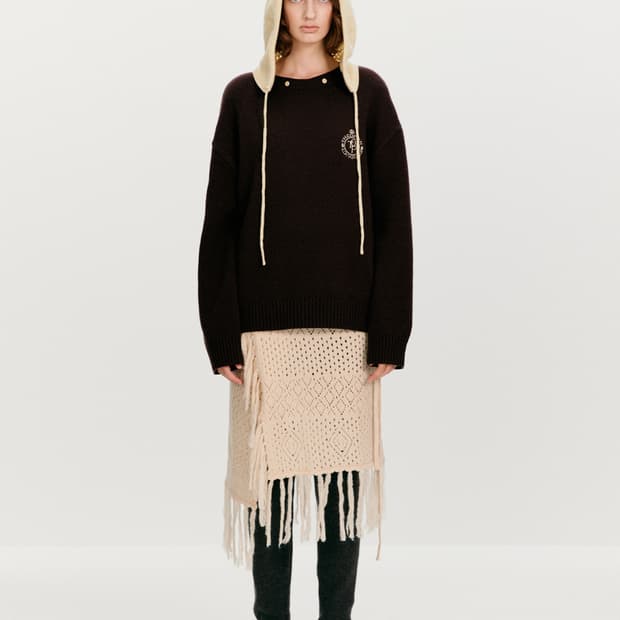 더오픈프로덕트 후디스웨터 네이비