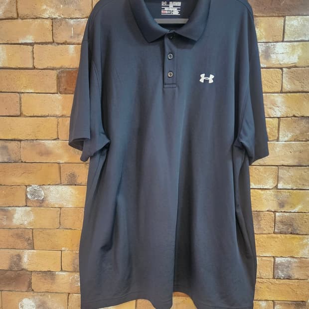 언더아머 블랙 2XL 폴로티셔츠