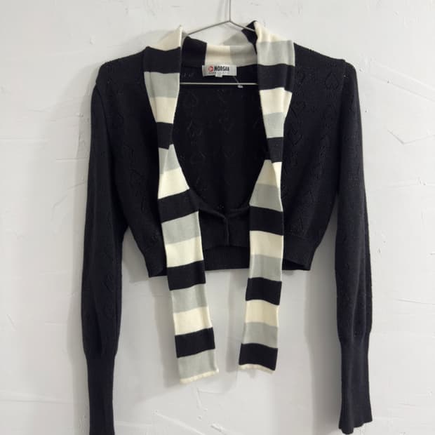 morgan design crop cardigan