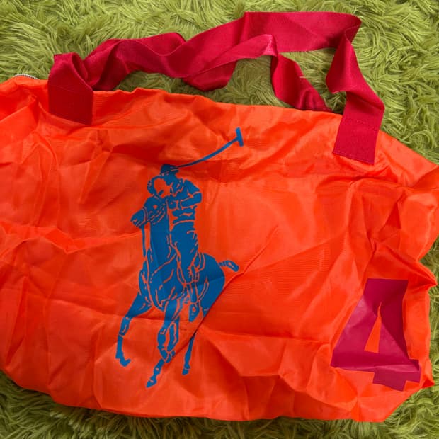 폴로 랄프로렌 빅포니 나일론 오렌지 가방