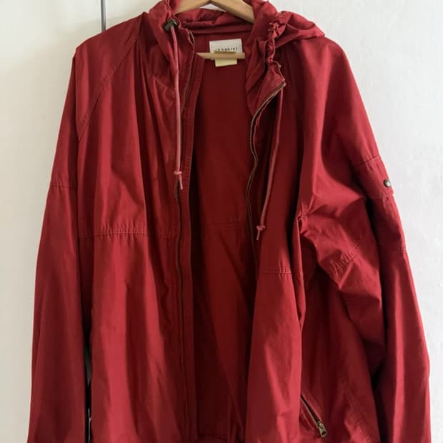 카키스 khakis 윈드 후드 자켓 레드 XL