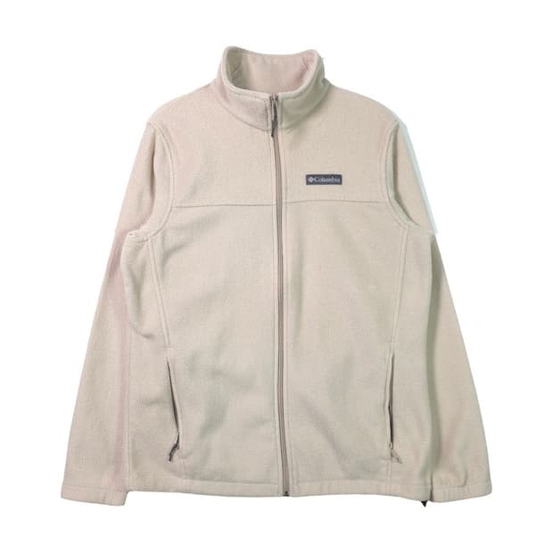 컬럼비아 오트밀 베이지 후리스 집업 자켓 L