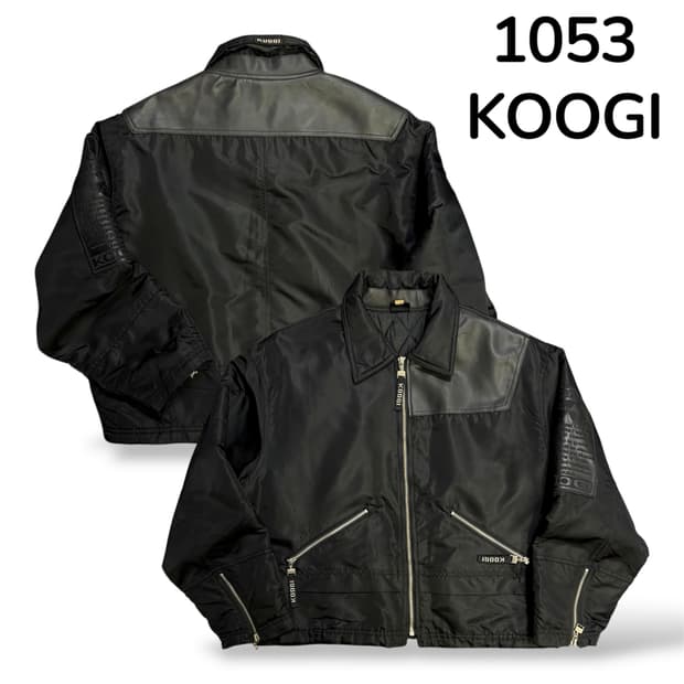 Koogi 블랙 라이더자켓 XL