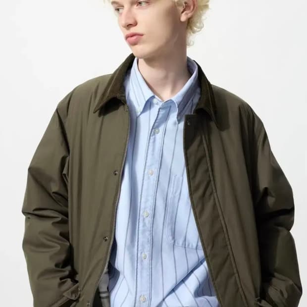 (4XL) 유니클로 JW앤더슨 테크 퍼프 자켓 올리브