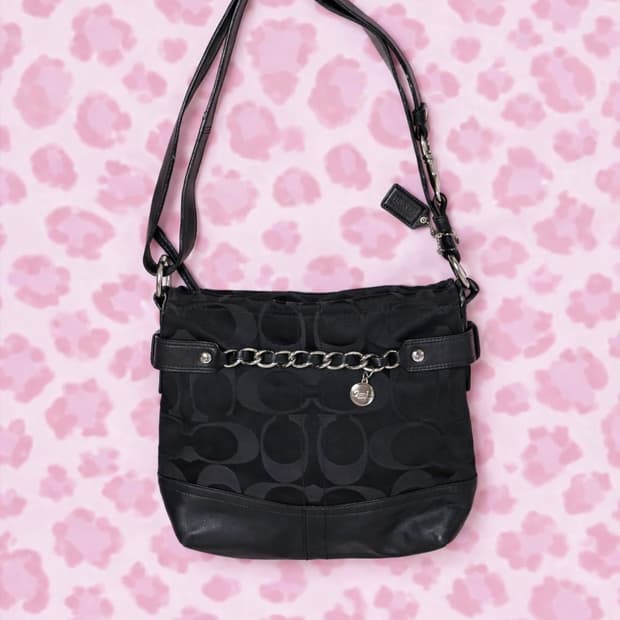 코치 갸루 블랙 숄더백