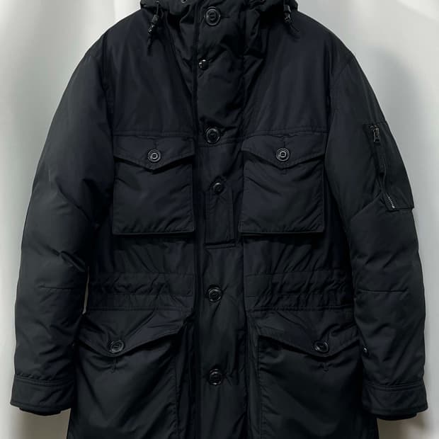 폴로 랄프로렌 캐나다군 IECS 콜드웨더 블랙 다운파카 자켓