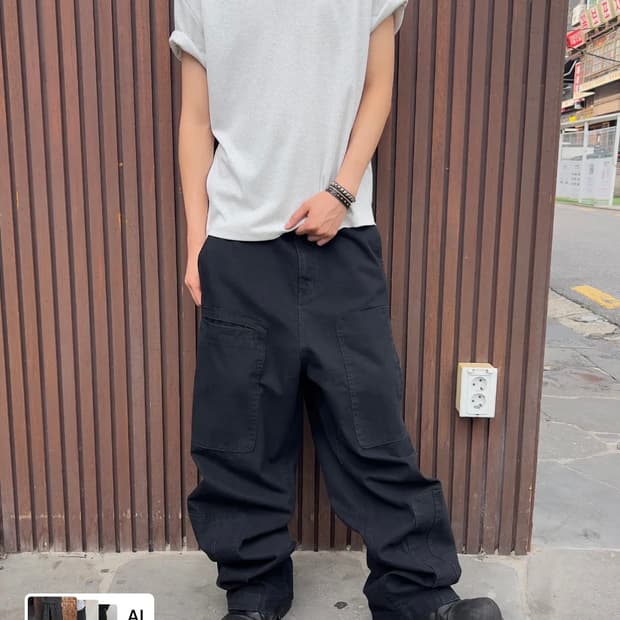 (기철) Asym Vintage Cargo Pants