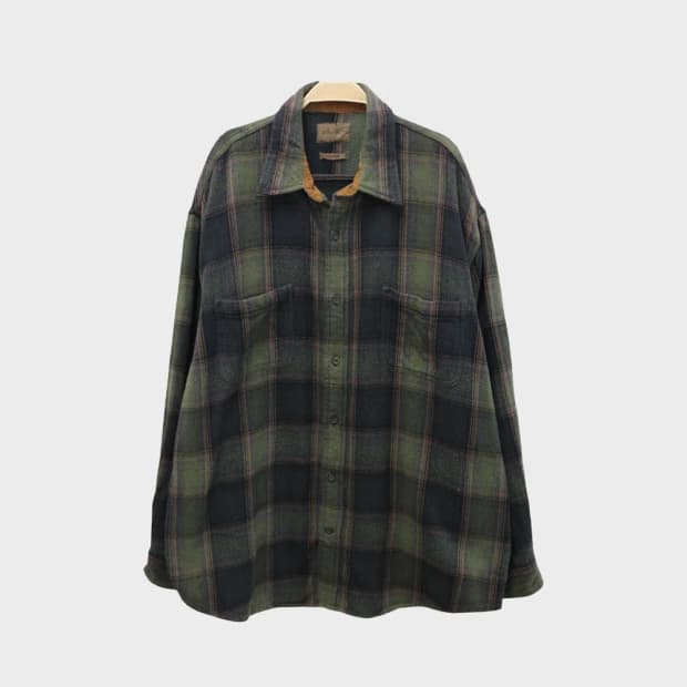 세인트존슨베이 그린 체크 셔츠 61025