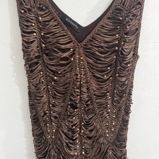 egoist fringe design dress