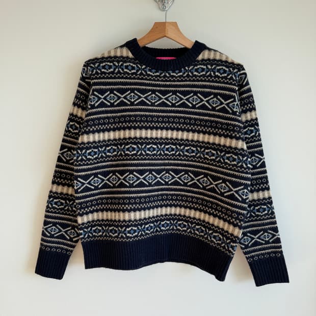 Pre owned 패턴 니트