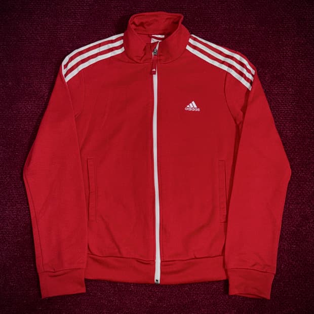 아디다스 화이트 라인 레드 트랙탑 져지 95