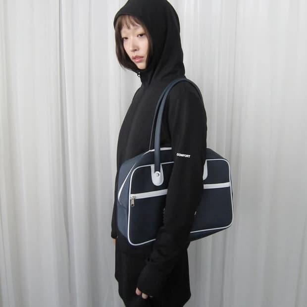 지초이 25-001 easy wind hoodie black