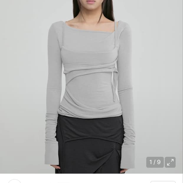 플레어업 layered bustier long sleeve