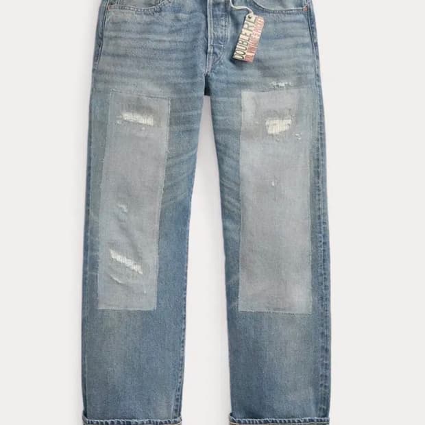 rrl 더블알엘 빈티지 파이브포켓 미드랜드 셀비지 진