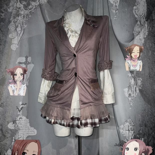 엑시즈팜 히메갸루 하치깔 뮤트핑크 니혼진 코디세트 