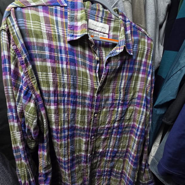 처칠롬퍼 하바티 익클 체크셔츠 라지사이즈