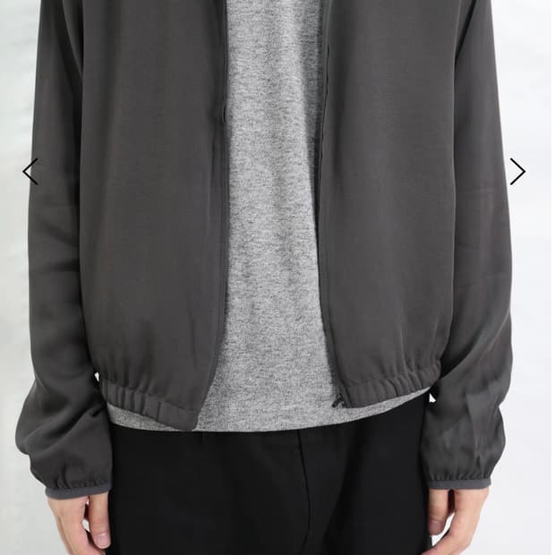 레스 테일러드 큐프라 집업 차콜 1사이즈