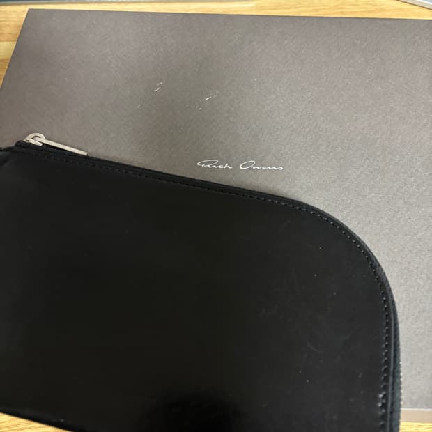 릭오웬스 롱 레더 월렛 / 지갑 (블랙)