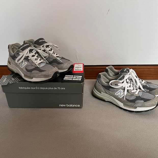 [중고 2켤레] 뉴발란스 코리아 992 그레이 270