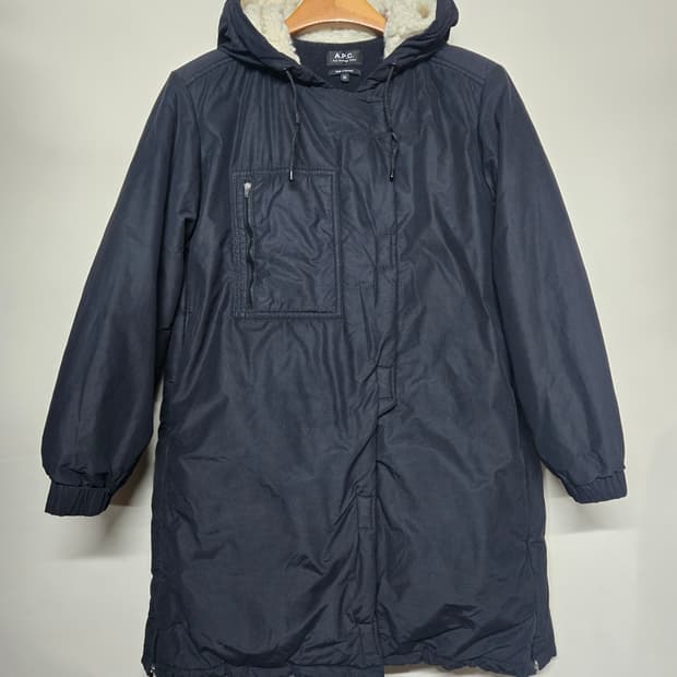 정품)A.P.C. 아페쎄 블랙 야상  롱패딩 36 (66)