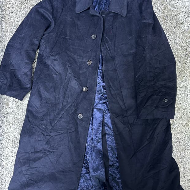 네이비 일제 캐시미어 100프로 코트 105~110