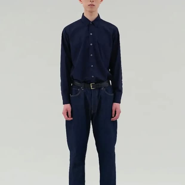 시오타 수빈코튼 스트레이트 데님팬츠