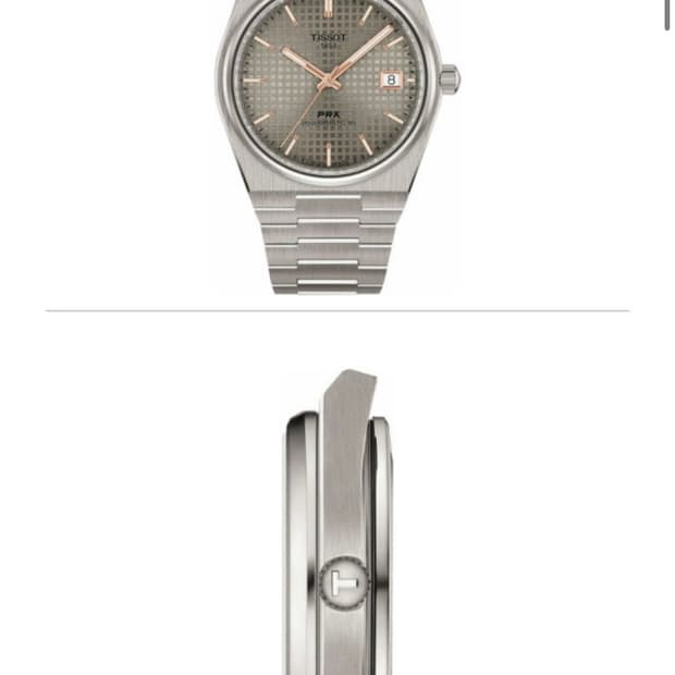 Tissot 티쏘 PRX38 티타늄 완전 풀구성 새상품 (그레이)