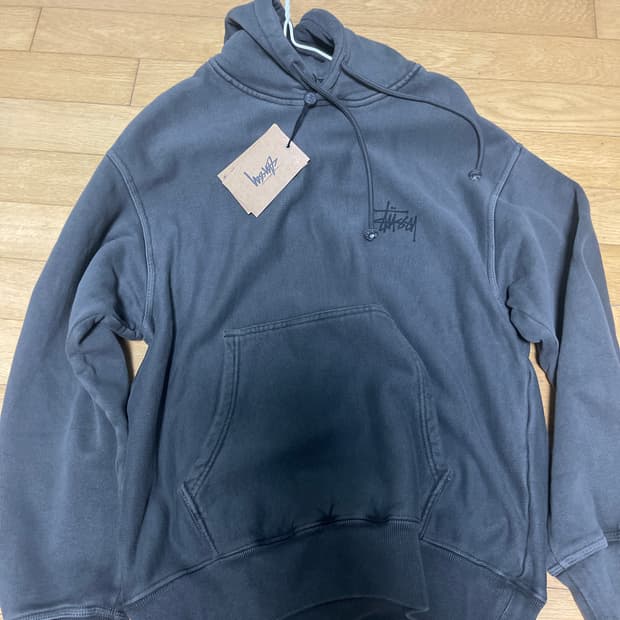 스투시 베이직 피그먼트 다이드 후드티 S