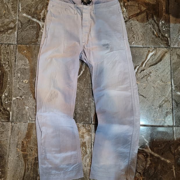 더블알엘 헤링본 리페어 워싱 워크팬츠 