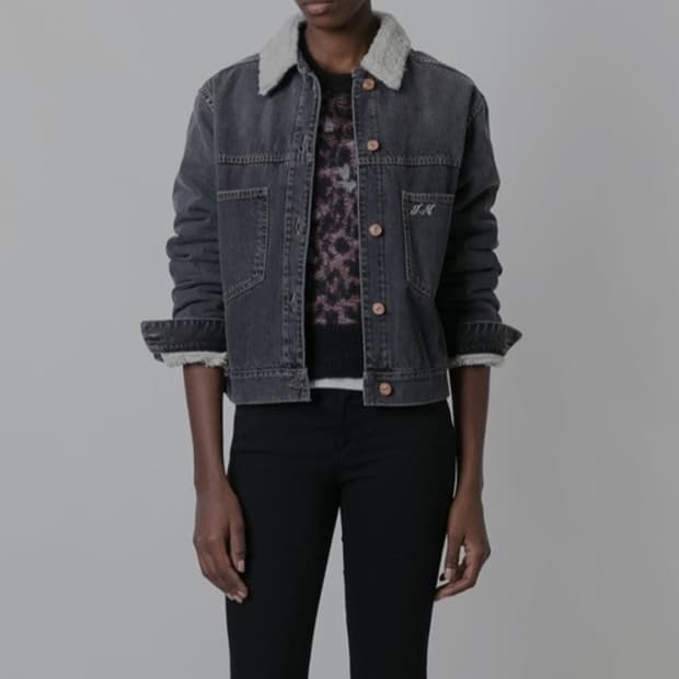 이자벨마랑 Camden 데님 퍼 자켓 S(36) _ 여성