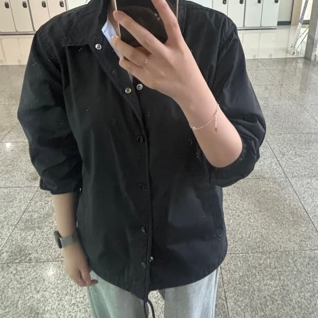꼼데가르송 코치 자켓 블랙 S