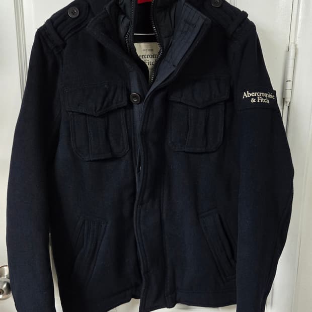 새상품)아베크롬비 헤리티지 울패딩자켓