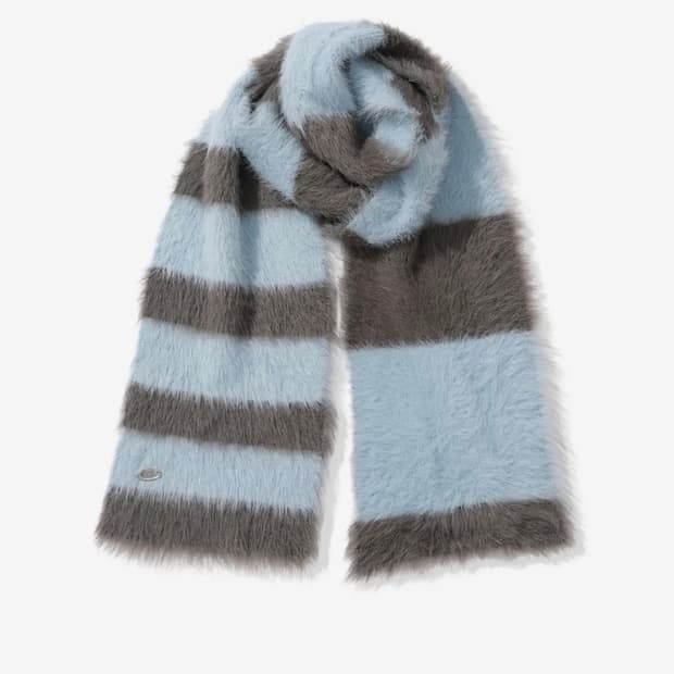 CGP 코드그라피 헤어리 머플러(그레이쉬블루)