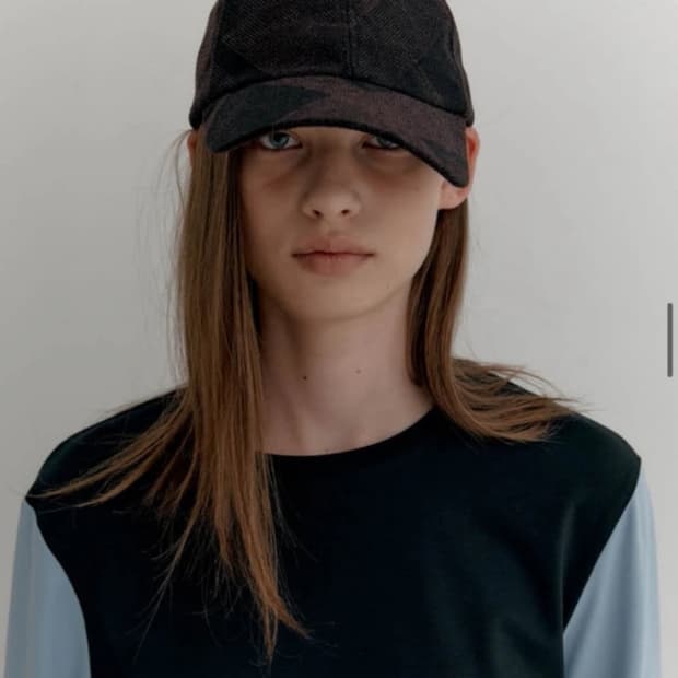 엔조블루스 체크 볼캡 브라운