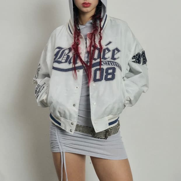 Badee 배디 바시티 자켓