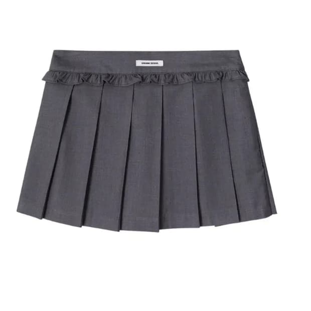 플리츠 미니 스커트 Pleated mini skirt