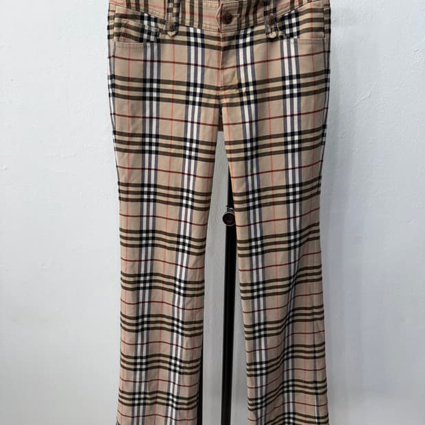 정품) 버버리 여성 노바체크 바지 36(26)