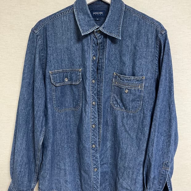 Alpha cubic 데님셔츠
