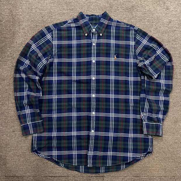 (XL) POLO 폴로 랄프로렌 체크 셔츠 클래식핏
