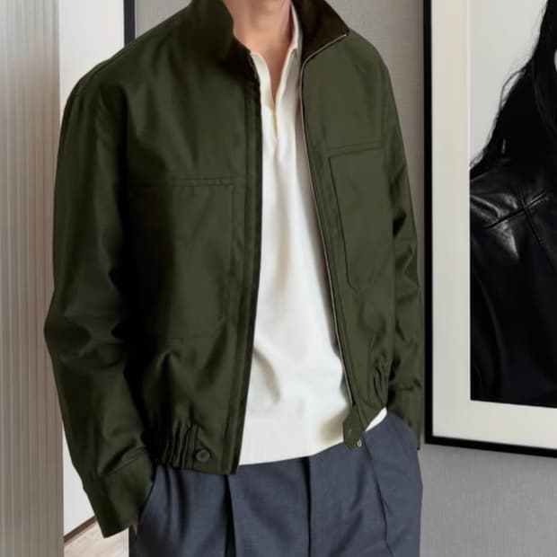 Pottery 하이넥 블루종