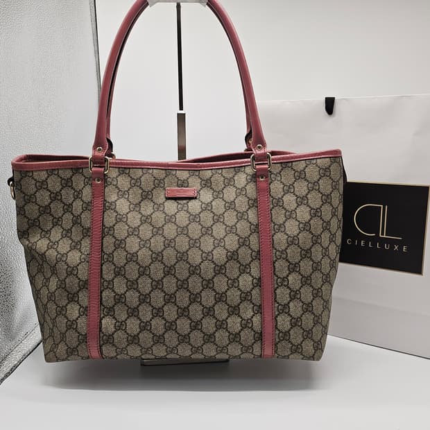 정품 구찌 PVC 쇼퍼백