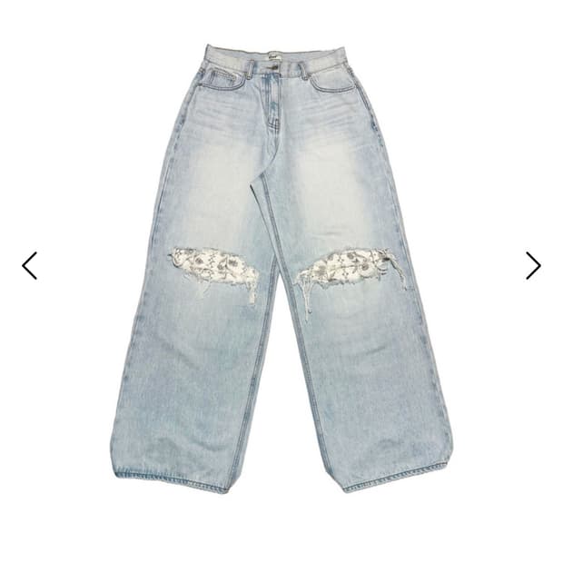 로레일즈 23 knee patch light denim 데님