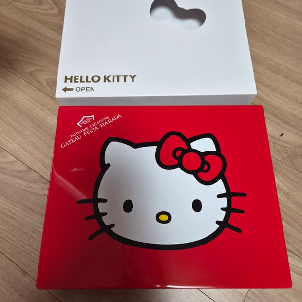 헬로키티 보관함 하라다 게이트페스타 틴케이스 한정판