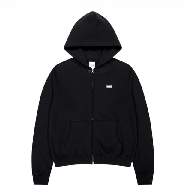 산산기어X오아시스 후디 집업 블랙