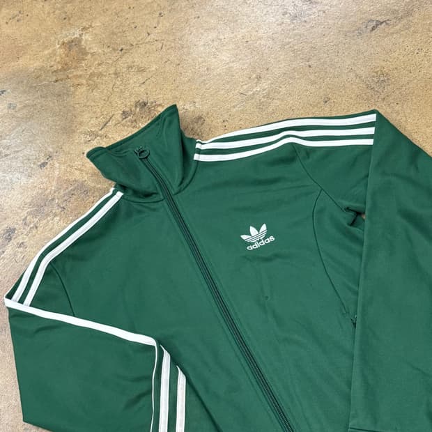 [정품/90] 아디다스 삼선 트랙탑 그린 저지 b17