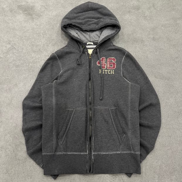 M 아베크롬비 그레이 후드집업