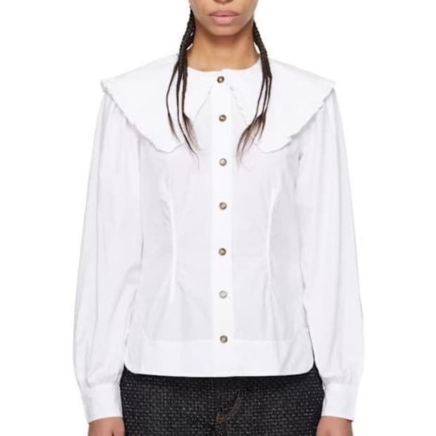 가니 포플린 블라우스 34