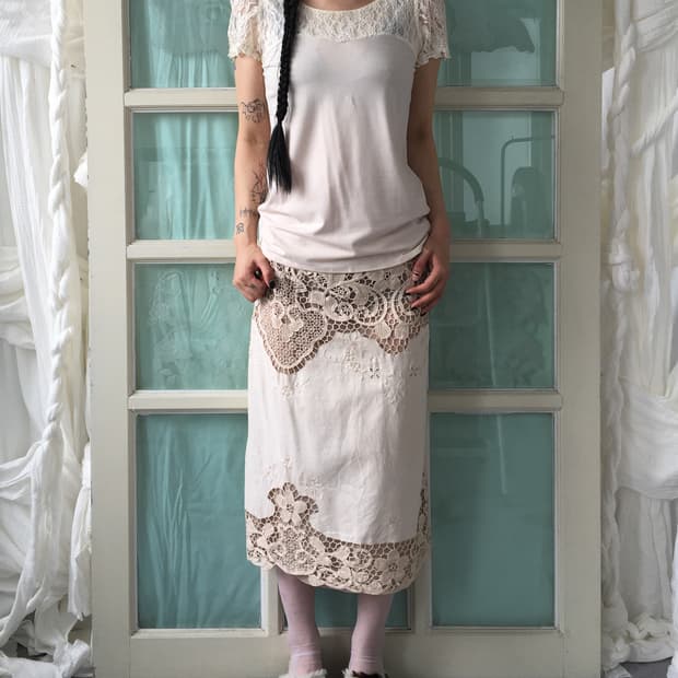 Lace point t shirt